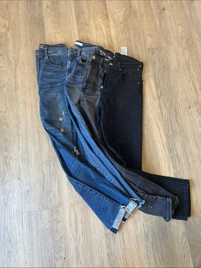 Bundle of 4Women’s Stretch Skinny Jeans - Blue, Black - Multiple Styles
